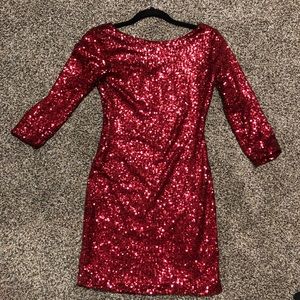 Gianni Bini red Sequin dress